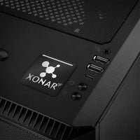 Insignia/logotipo adhesivo de caja abovedada con efecto cromado de Xonar by Asus de 1"x1"