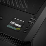 Zotac Gaming 1"x1" Chrome Effect Domed Case Badge / Sticker Logo