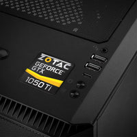Zotac GeForce GTX 1050 Ti 1"x1" Insignia de caja abovedada con efecto cromado / Logotipo adhesivo