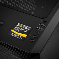 Zotac GeForce GTX 1080 Ti 1"x1" Insignia de caja abovedada con efecto cromado / Logotipo adhesivo