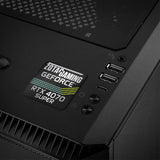 Zotac GeForce RTX 4070 SUPER 1"x1" Chrome Effect Domed Case Badge / Sticker Logo
