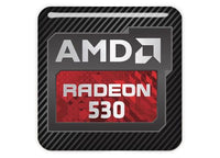 AMD Radeon 530 1"x1" Chrome Effect Domed Case Badge / Sticker Logo