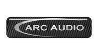ARC Audio 2"x0.5" Chrome Effect Domed Case Badge / Sticker Logo
