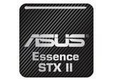 Asus Essence STX II 1"x1" Badge de boîtier bombé effet chromé / Logo autocollant