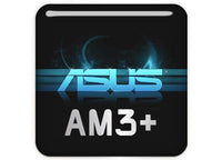 ASUS AM3 1"x1" Chrome Effect Domed Case Badge / Sticker Logo