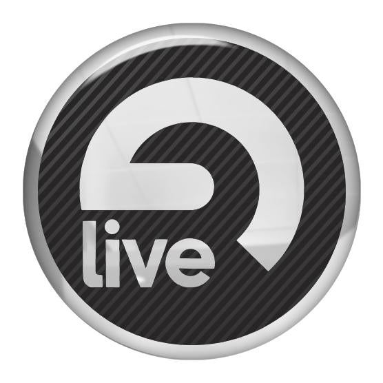 Ableton Live 1.5" Diameter Round Chrome Effect Domed Case Badge / Sticker Logo