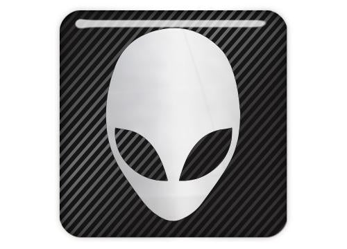 Alienware 1"x1" Chrome Effect Domed Case Badge / Sticker Logo
