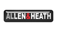 Allen & Heath 2"x0.5" Chrome Effect Domed Case Badge / Sticker Logo