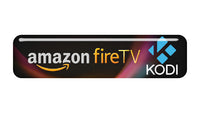 Amazon FireTV Kodi (XBMC) 2"x0.5" Chrome Effect Domed Case Badge / Sticker Logo