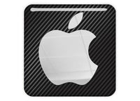 Apple 1"x1" Chrome Effect Domed Case Badge / Sticker Logo