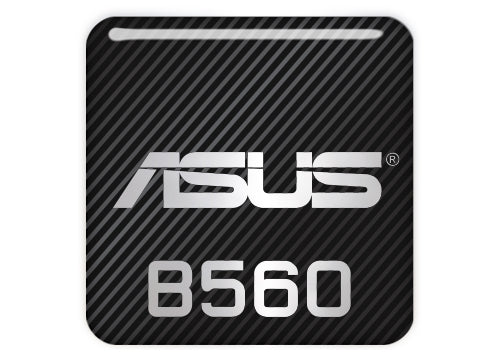 Asus B560 1"x1" Chrome Effect Domed Case Badge / Sticker Logo