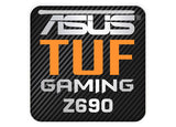 Asus TUF Gaming Z690 1"x1" Badge de boîtier bombé effet chromé / Logo autocollant