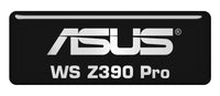Asus WS Z390 Pro 2.75"x1" Chrome Effect Domed Case Badge / Sticker Logo