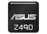 Asus Z490 1"x1" Chrome Effect Domed Case Badge / Sticker Logo
