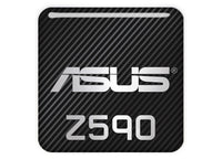 Asus Z590 1"x1" Chrome Effect Domed Case Badge / Sticker Logo