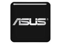 Asus Noir 1"x1" Chrome Effet Dôme Case Badge / Autocollant Logo