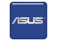 Asus Blue 1"x1" Chrome Effect Domed Case Badge / Sticker Logo