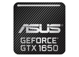 Asus GeForce GTX 1650 1"x1" Badge de boîtier bombé effet chrome / Logo autocollant