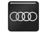 Audi 1"x1" Chrome Effect Domed Case Badge / Sticker Logo