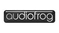 Audiofrog 2"x0.5" Chrome Effect Domed Case Badge / Sticker Logo