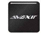 Avexir 1 "x 1" Badge de boîtier bombé effet chromé / Logo autocollant