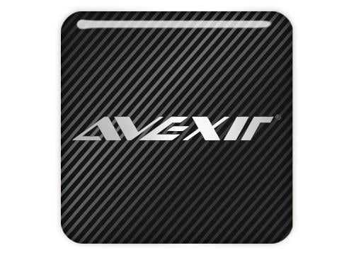 Avexir 1"x1" Chrome Effect Domed Case Badge / Sticker Logo