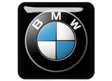 BMW 1"x1" Badge de boîtier bombé effet chromé / Logo autocollant