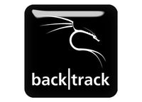 Backtrack Linux 1"x1" Chrome Effect Domed Case Badge / Sticker Logo