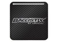 Crucial, Ballistix by Crucial Insignia/logotipo adhesivo con caja abovedada con efecto cromado de 1"x1"
