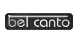 Bel Canto 2"x0.5" Badge de boîtier bombé effet chromé / Logo autocollant