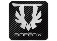 BitFenix ​​1"x1" Badge de boîtier bombé effet chromé / Logo autocollant