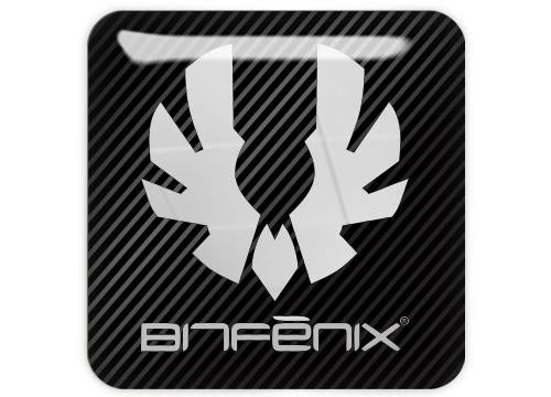 BitFenix 1"x1" Chrome Effect Domed Case Badge / Sticker Logo