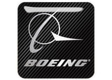 Boeing 1"x1" Badge de boîtier bombé effet chromé / Logo autocollant