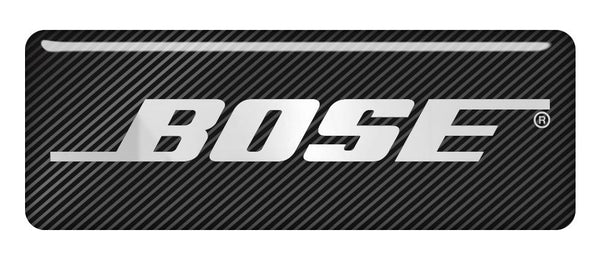 Bose 2,75 "x 1" Badge de boîtier bombé effet chromé / Logo autocollant