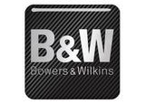 Bowers &amp; Wilkins 1 "x 1" Badge de boîtier en forme de dôme effet chromé / Logo autocollant