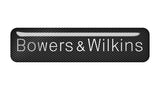 Bowers &amp; Wilkins 2 "x 0,5" Badge de boîtier en forme de dôme effet chromé / Logo autocollant