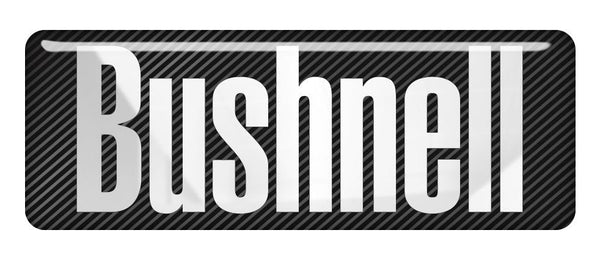 Bushnell 2.75"x1" Chrome Effect Domed Case Badge / Sticker Logo