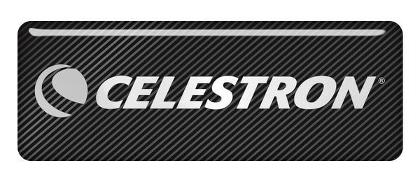 Celestron 2.75"x1" Chrome Effect Domed Case Badge / Sticker Logo