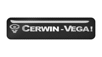 Cerwin-Vega 2"x0.5" Chrome Effect Domed Case Badge / Sticker Logo