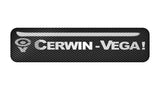 Cerwin-Vega 2 "x 0,5" Badge de boîtier en forme de dôme effet chromé / Logo autocollant