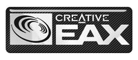 Creative EAX 2.75"x1" Chrome Effect Domed Case Badge / Sticker Logo