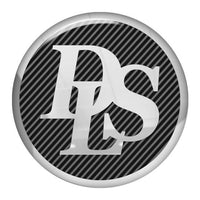 DLS 1.5" Diameter Round Chrome Effect Domed Case Badge / Sticker Logo