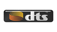 DTS 2"x0.5" Chrome Effect Domed Case Badge / Sticker Logo