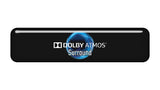 Dolby Atmos Surrond 2"x0.5" Badge de boîtier en forme de dôme à effet chromé / Logo autocollant