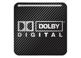 Dolby Digital 1"x1 » Badge de boîtier bombé effet chromé / Logo autocollant