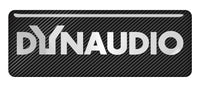 Dynaudio 2.75"x1" Chrome Effect Domed Case Badge / Sticker Logo