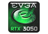 EVGA GeForce RTX 3050 Insignia/logotipo adhesivo de caja abovedada con efecto cromado de 1"x1"