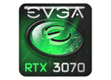 EVGA GeForce RTX 3070 1"x1" Insignia de caja abovedada con efecto cromado / Logotipo adhesivo