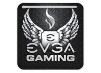 EVGA Gaming 1"x1" Chrome Effect Domed Case Badge / Sticker Logo
