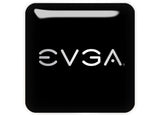 EVGA 1"x1" Badge de boîtier bombé effet chromé / Logo autocollant